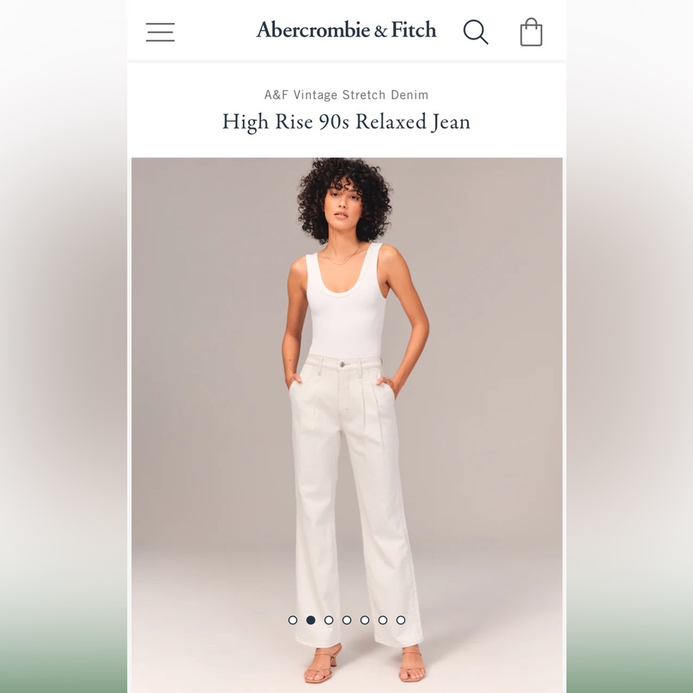 Abercrombie high rise 90s relaxed jean